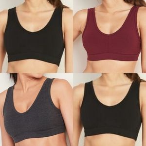 Old Navy Light Support Mesh Back Sports Bra Bundle